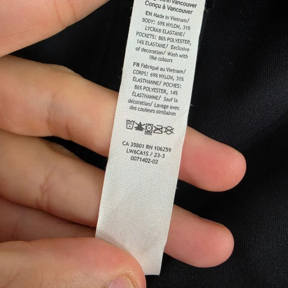 Lululemon Pants Womens 4 Smooth Fit Pull On High Rise Crop Straight Office Work